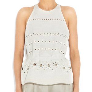 3.1 Phillip Lim eyelet peplum top size 0 *New Without Tags*